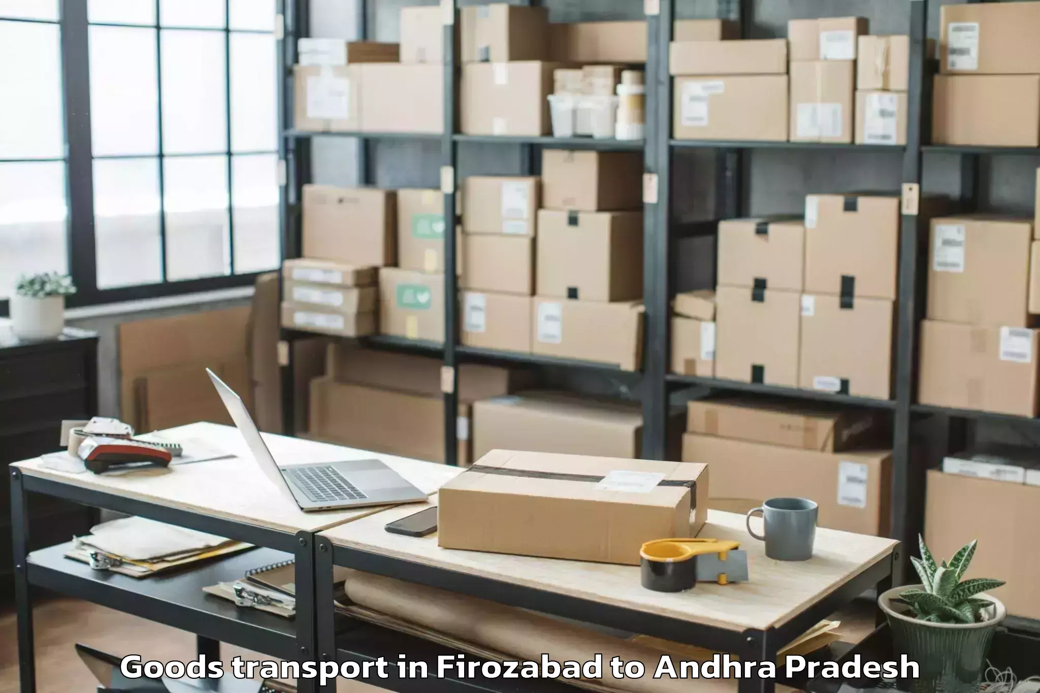 Easy Firozabad to Achanta Goods Transport Booking